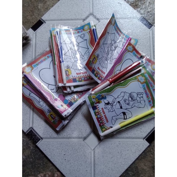 

mewarnai gambar spidol, 1 pak isi 25 pcs