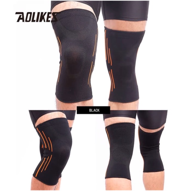 AOLIKES 7719 Knee Support Pad Sleeve Wrap Wraps Sepeda Gym Fitness