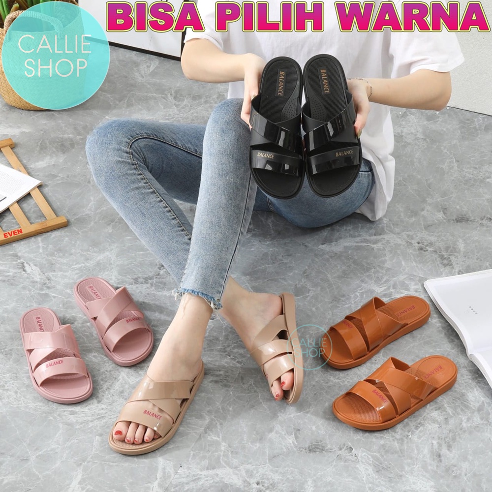 Sandal Wanita Jelly Import Cantik Simpel Balance 1317-1 XIBLNC