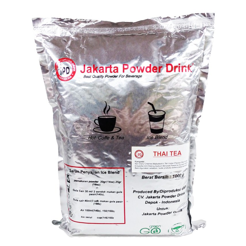 

Bubuk Minuman Jakarta Powder Drink Thaitea 1 kg - Ice Blend - Powder Drink