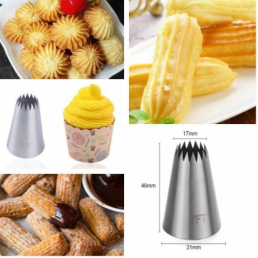 Spuit kue sus eclair/Kue kering churros sagu keju/Kue semprit sus kering