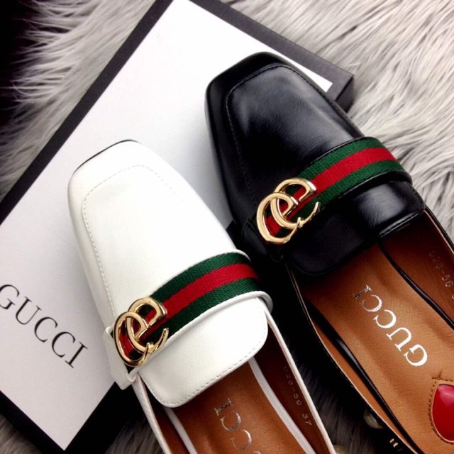 gucci pearl loafer