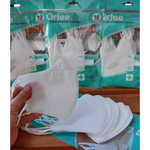 Masker Duckbill Hijab/ Duckbill Headloop Orlee Hijab Kemenkes isi 10pcs / DUCKBILL HEADLOOP FACEMASK