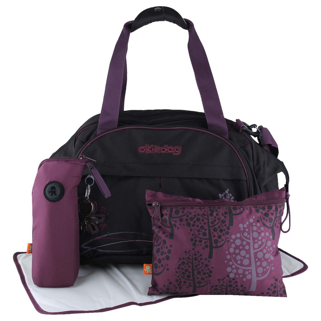 okiedog Dahoma Shuttle Bag (Black/ Purple)