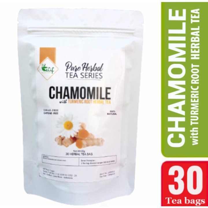

ELIF TEA Chamomile Turmeric Tea : Chamomile with Turmeric Root (30 Tea Bag)