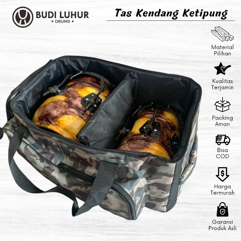 Tas Softcase Kendang Ketipung Dangdut Kempul Busa Tebal Berkualitas