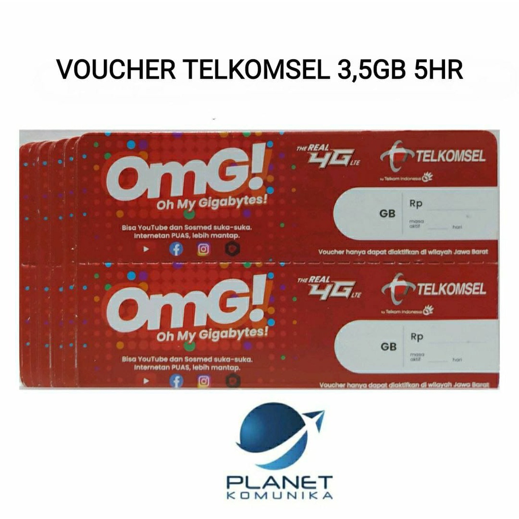 VOUCHER TELKOMSEL 3GB/5H