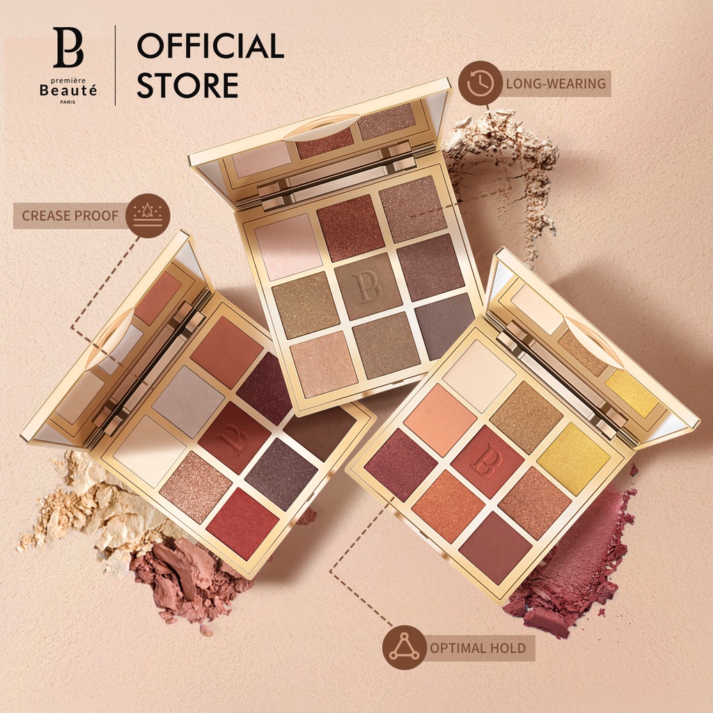 Premiere Beaute Batik 9 Color Eye Shadow Eyeshadow Palette All-in-one Eyeshadow Original eyeshadow p