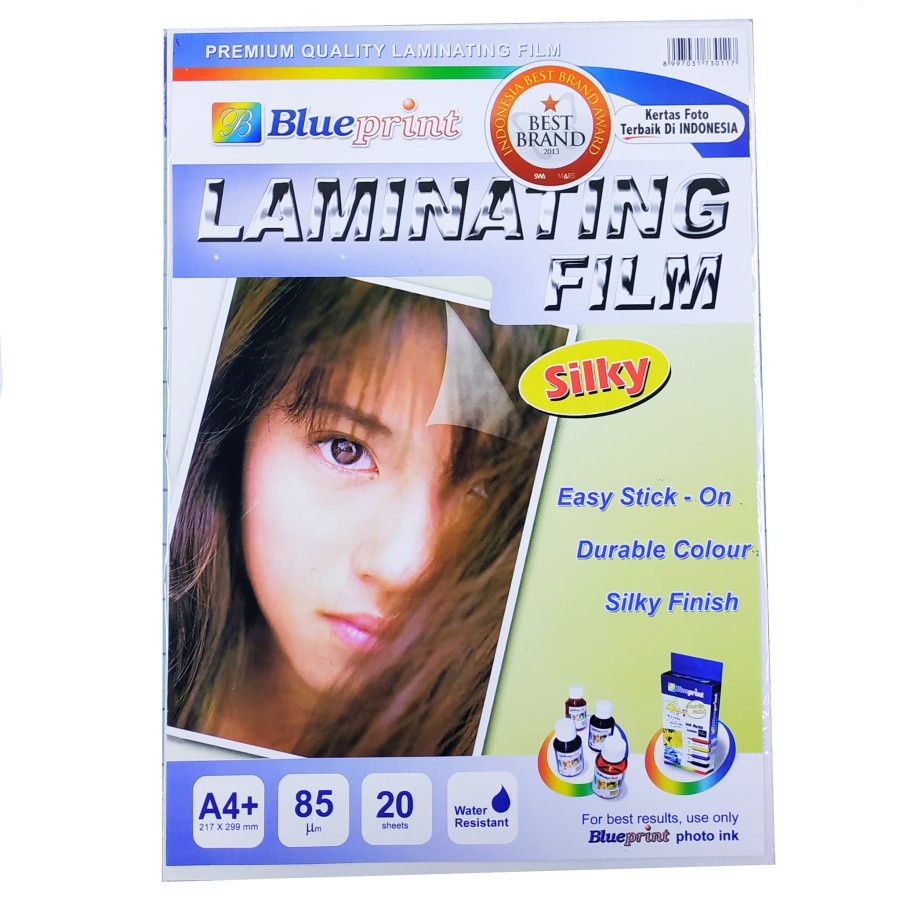 Blueprint Laminating Film  A4+ isi 20 lembar