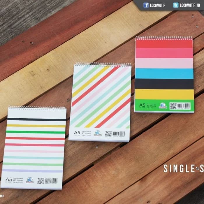 

Dijual Buku Tulis Memo Single Spiral A5 Garis 80 Lbr Locomotif B0006 Bagus