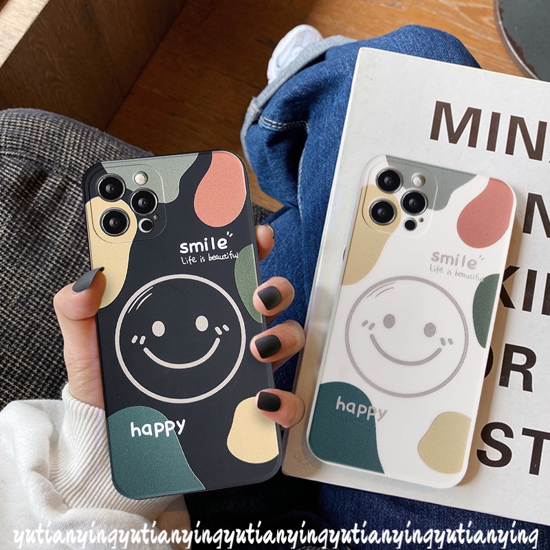 Soft Case Bahan Tpu Motif Happy Smile Tahan Banting Untuk Infinix Smart 5 Hot 10 Play 6 11 Play 11 11 11 10S 10T Note 8