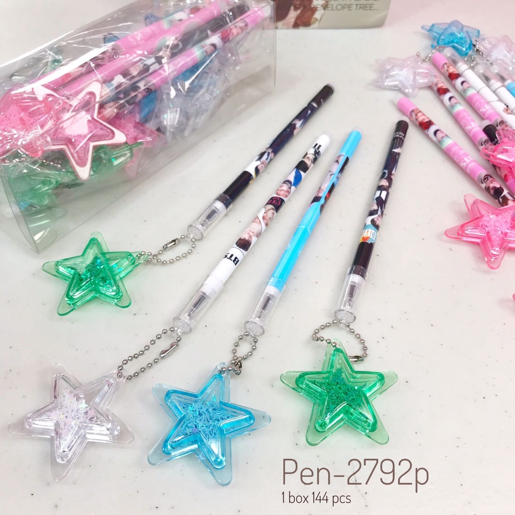 

PULPEN GEL BTS BOLPOIN MOTIF BTS BT21 LUCU