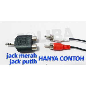 Converter Jack Stereo To 2 Cover rca / jack T stereo audio mini 1-2