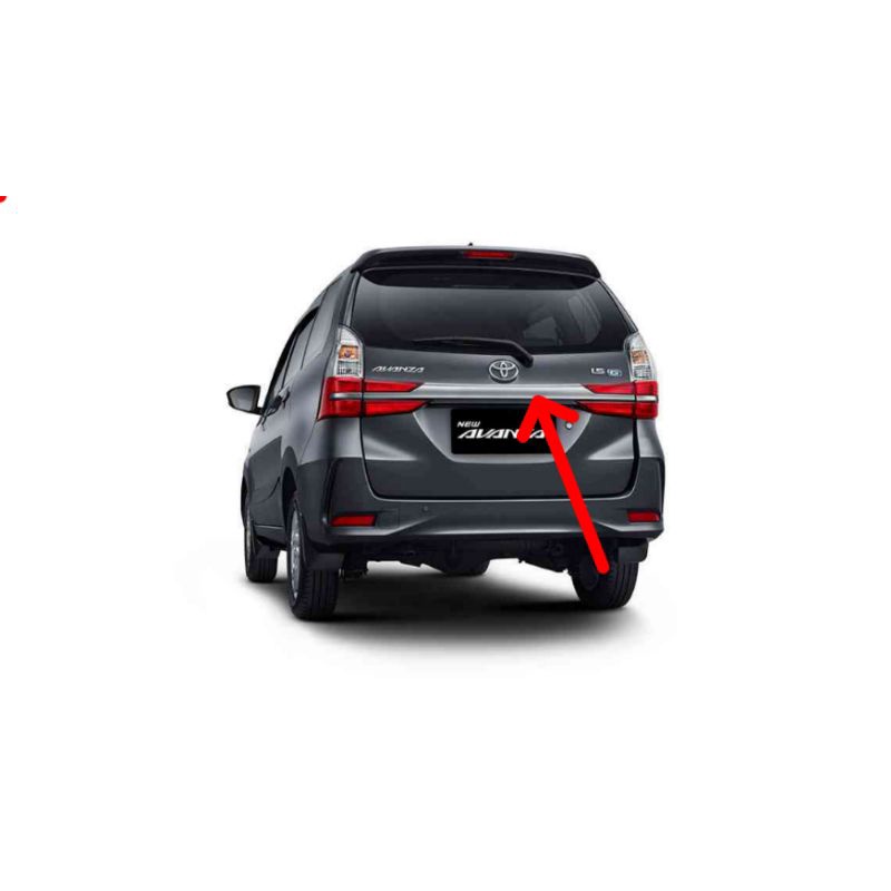 Trunklid/list trunklid/ List chrome pintu bagasi belakang avanza/xenia 2019/2021 original