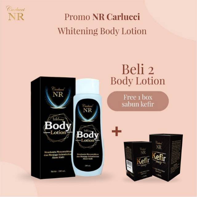 (Promo Gratis Sabun) NR Carlucci Pemutih Whitening Body Lotion