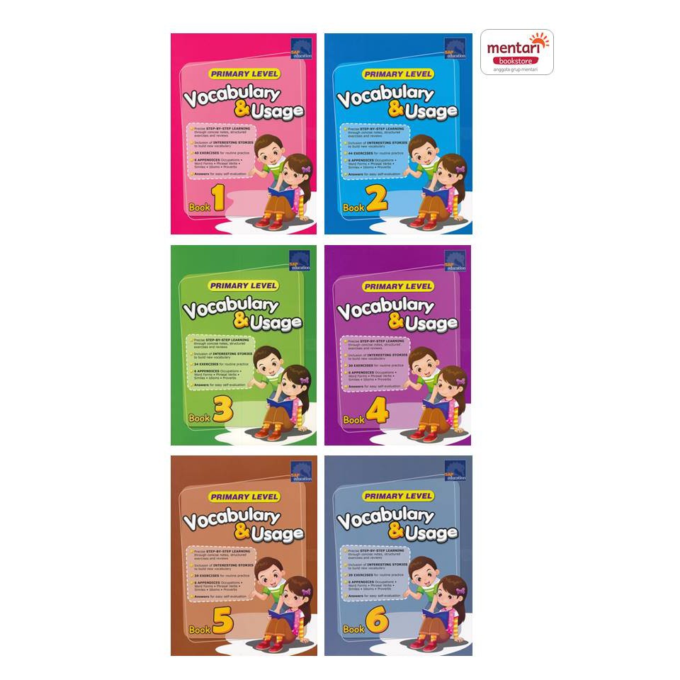 SAP - Vocabulary & Usage Primary Level (NEW) | Buku Latihan Bahasa Inggris SD