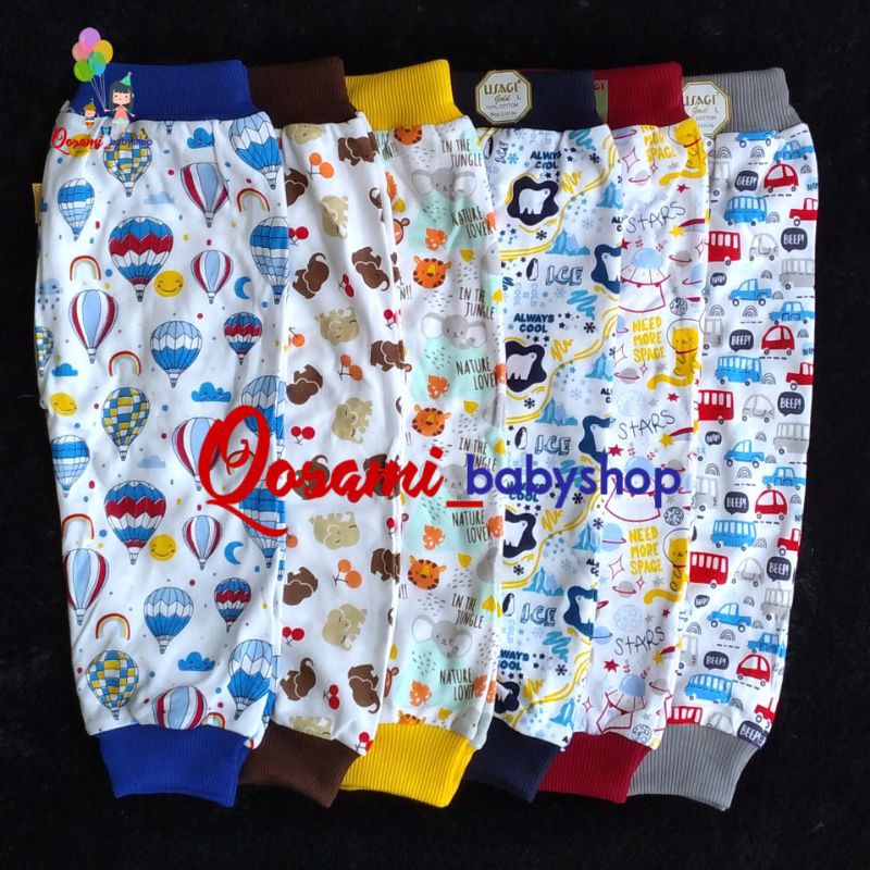 USAGI BOXER Celana Panjang Bayi Motif Uk S, M, L, XL SNI