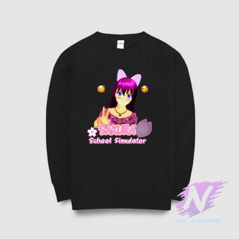 crewneck sweater sakura school simulator crewneck anak