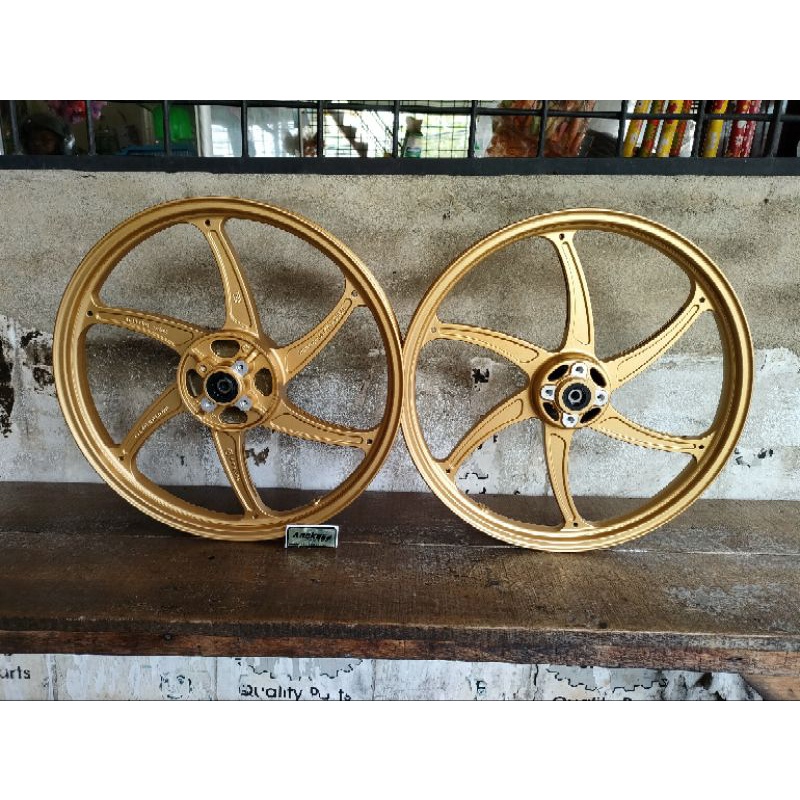 velg racing vnd six star 160 160-17 Suzuki satria 2tak 120  double disk