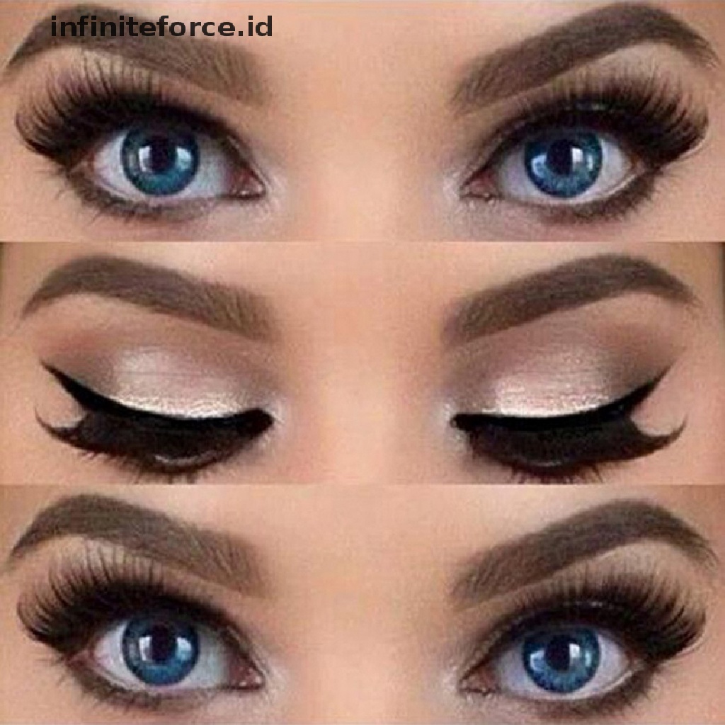 Infiniteforce.id Kartu Cetakan Eyeliner / Eyebrow / Eyeshadow Untuk Makeup / Kosmetik Wanita