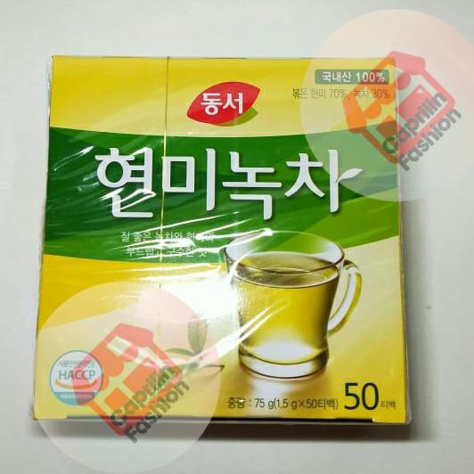 

[[BISA COD]] Teh Korea Dongsuh Brown Rice and Greentea / Teh beras merah & Greentea - Isi 25 CUCI