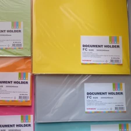 

♢ Document Holder / Map L / Clear Sleeve Folio Warna ❁