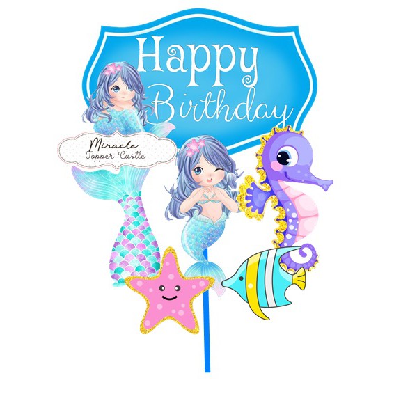 Mermaid Cake Topper