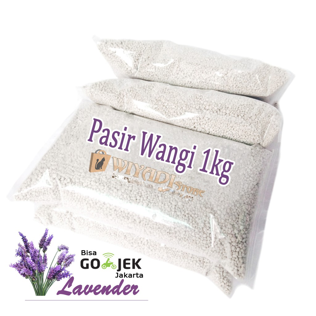 Pasir Wangi [Re-Pack 1kg] Menggumpal Dan wangi untuk Kucing dan Kitten