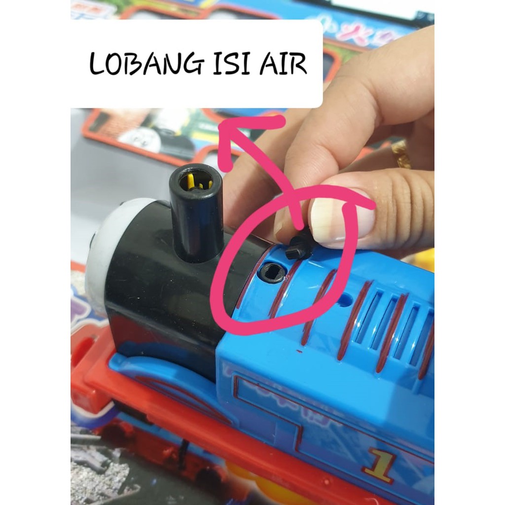 [FUNNY]Mainan Anak Kereta Api Lengkap Rail Bisa Berasap Dan Story Telling