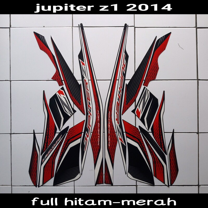 stiker body lis motor jupiter z1 2014 full hitam