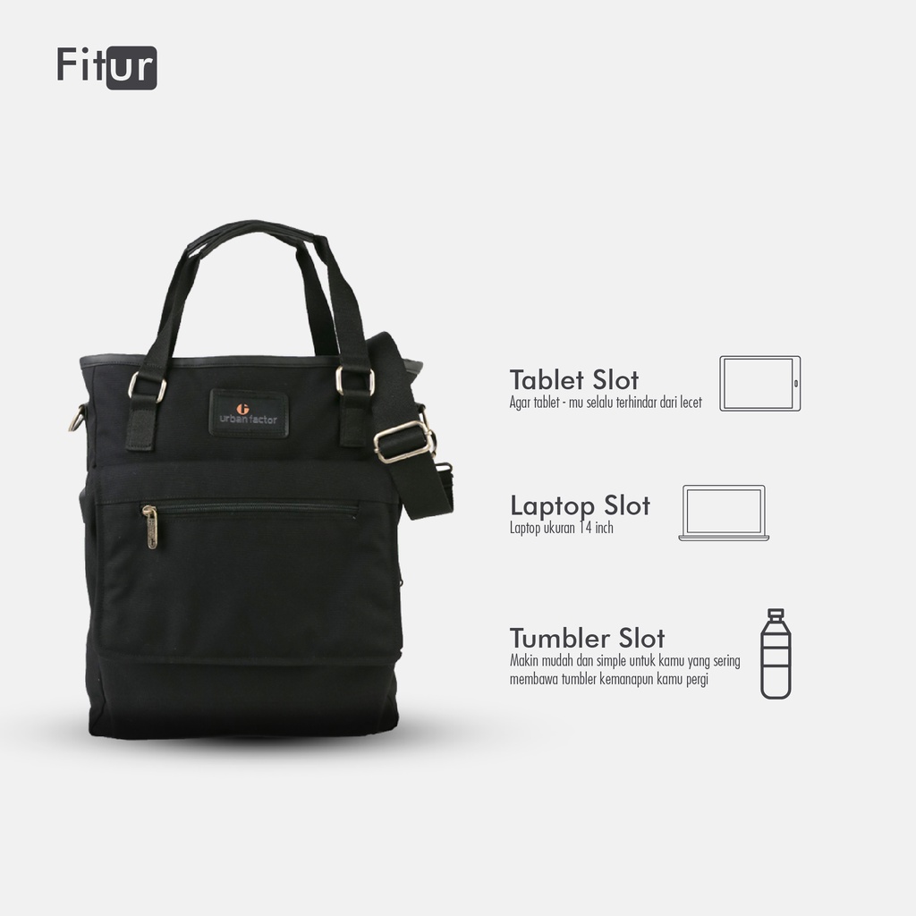 Tote bag Laptop urban factor - FortNight | Tas laptop Pria Kasual