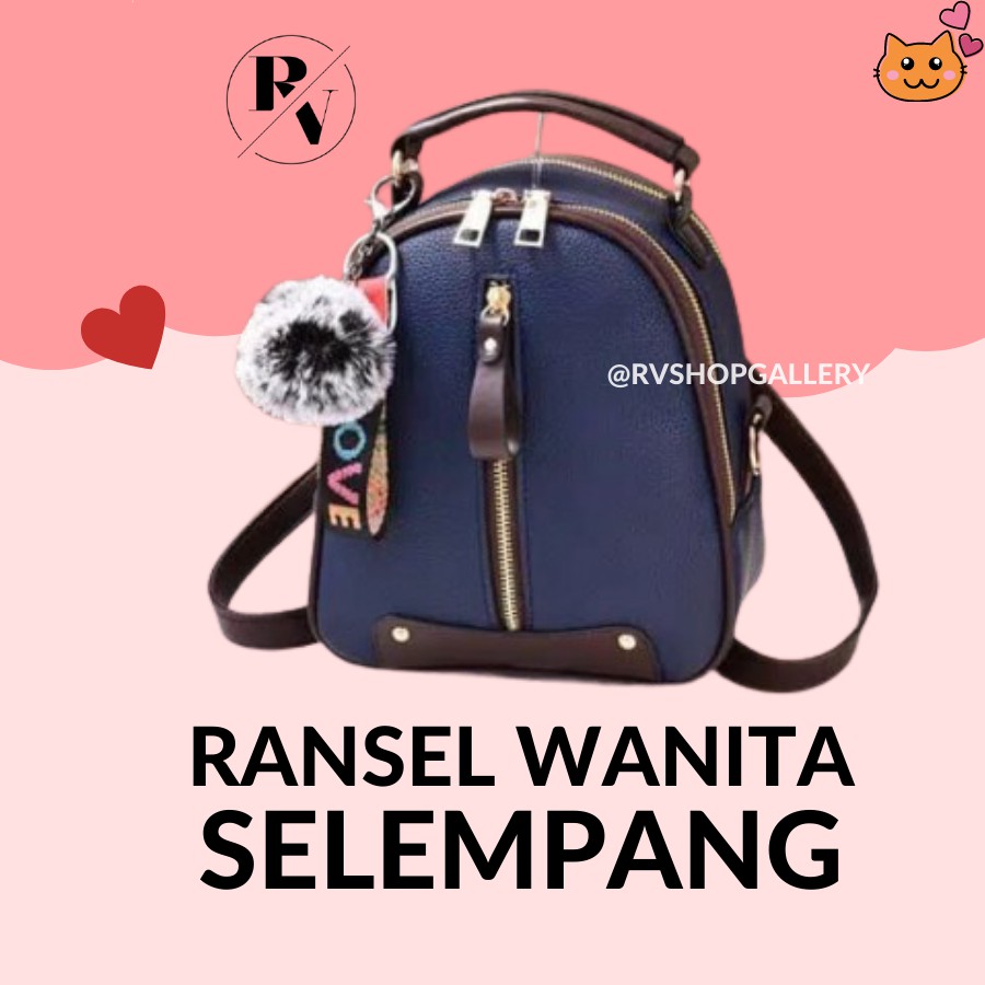 Tas Ransel Backpack Gendong Wanita Cewek Bag Millea Murah Terbaru Multifungsi Original 5 Warna RV1