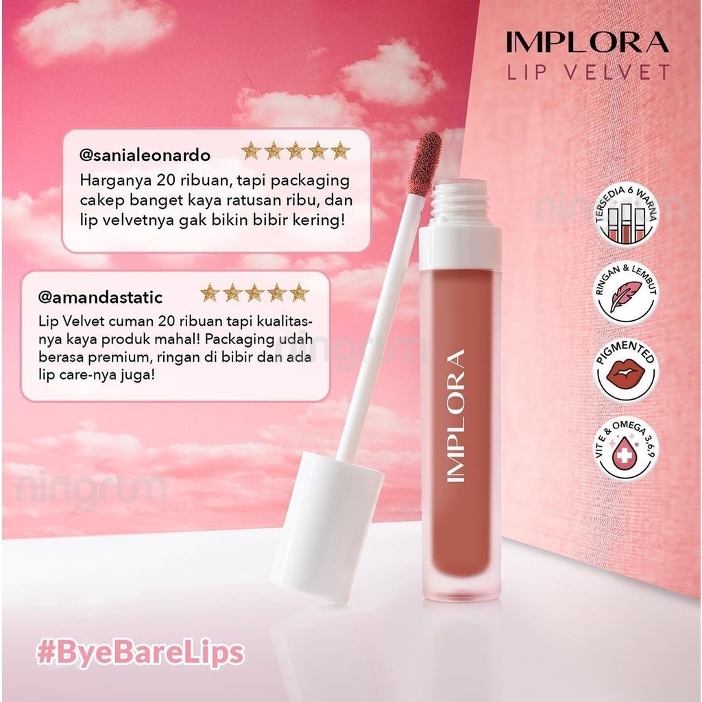 Ningrum - Implora Lip Velvet - 5116