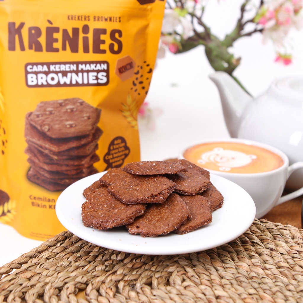 KRENIES Keripik Krekers Brownies Cemilan Jajanan Viral Halal