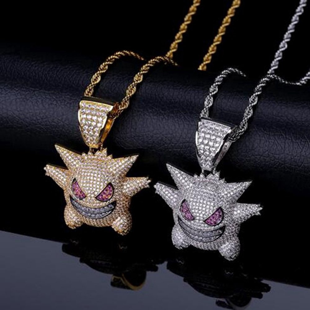 Kalung Liontin Anime Pokemon Ghost Untuk Pria Dan Wanita