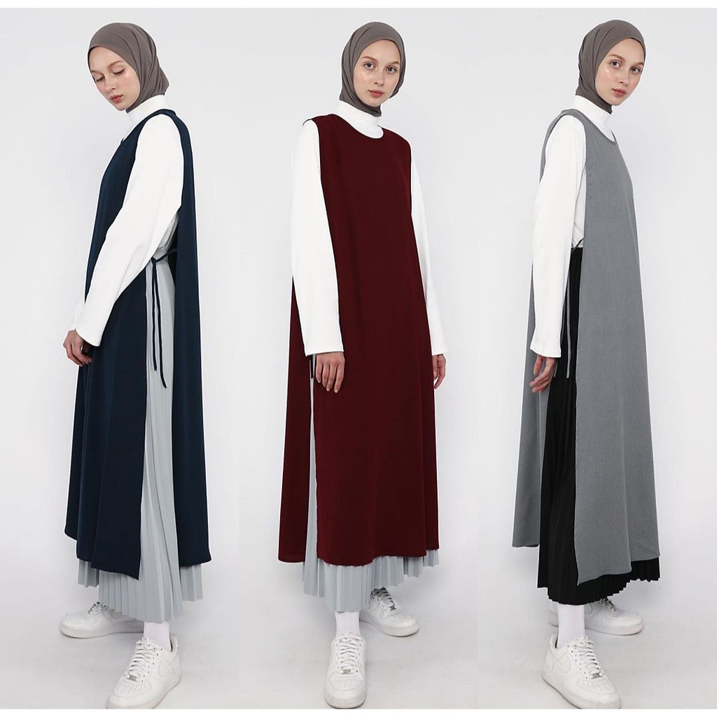 HD16:SOJIN LONG VEST INNER PANJANG KEKINIAN FASHION MUSLIM STYLISH/INNERVESTROMPI