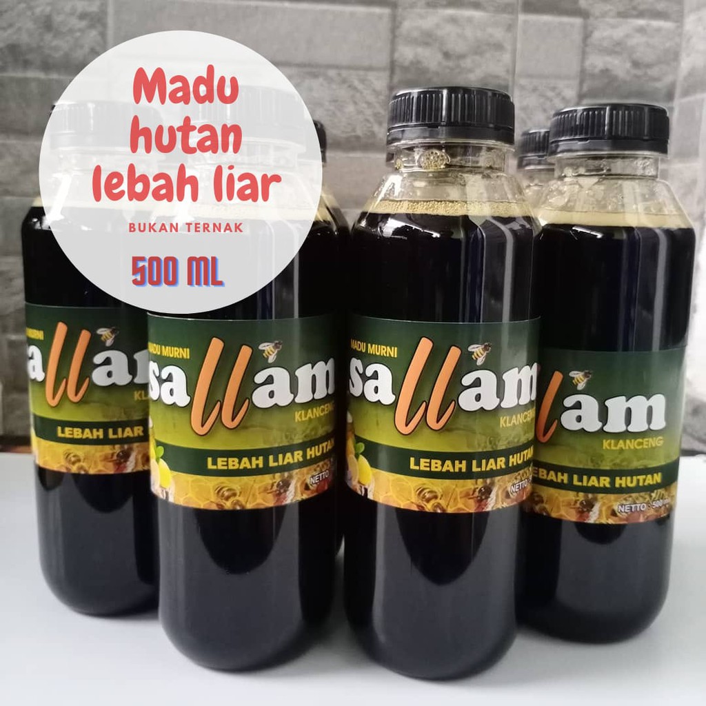 Jual Madu Hutan Lebah Liar Bukan Ternak Madu Sallam 500 Ml Indonesiashopee Indonesia