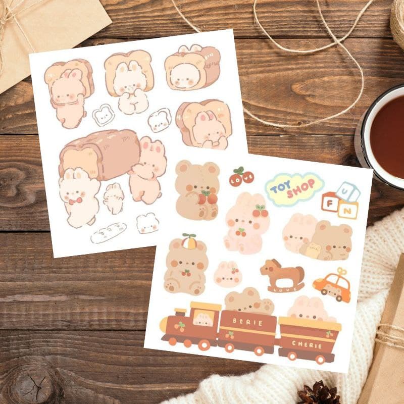 

STIKER AESTHETIC TUMBLR CUTE- STICKER BEARS