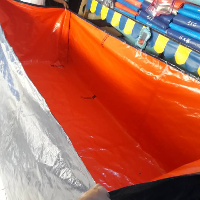 Terpal kolam kotak type A12 ukuran 3X2X50cm