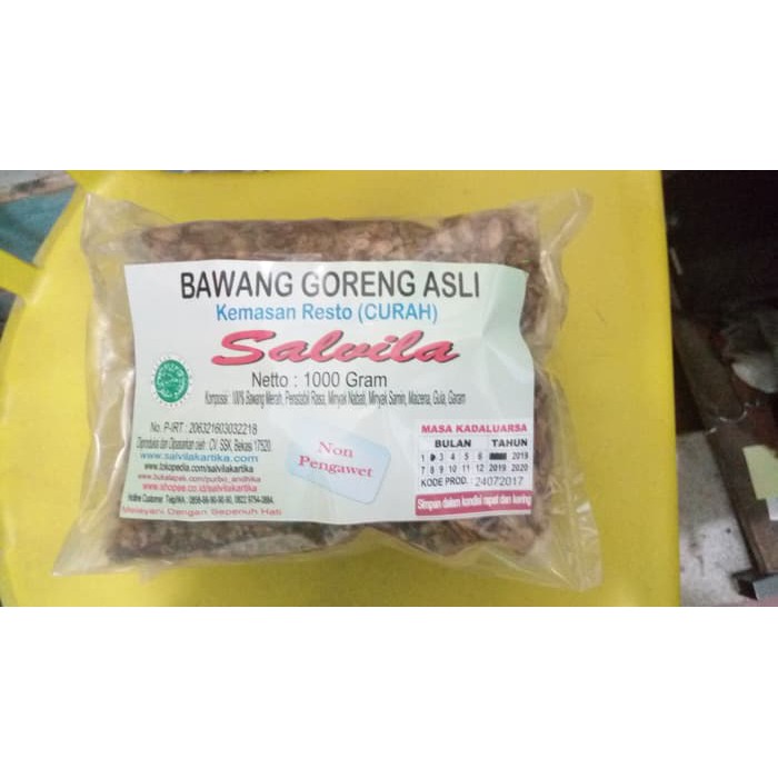 

Bawang Goreng Asli Kemasan Resto