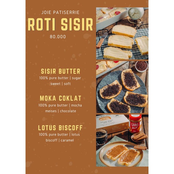 

Roti Sisir Moka Coklat