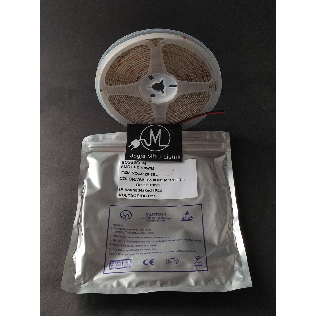 LAMPU LED STRIP BOSSECOM IP44 12 VOLT MATA KECIL - WHITE