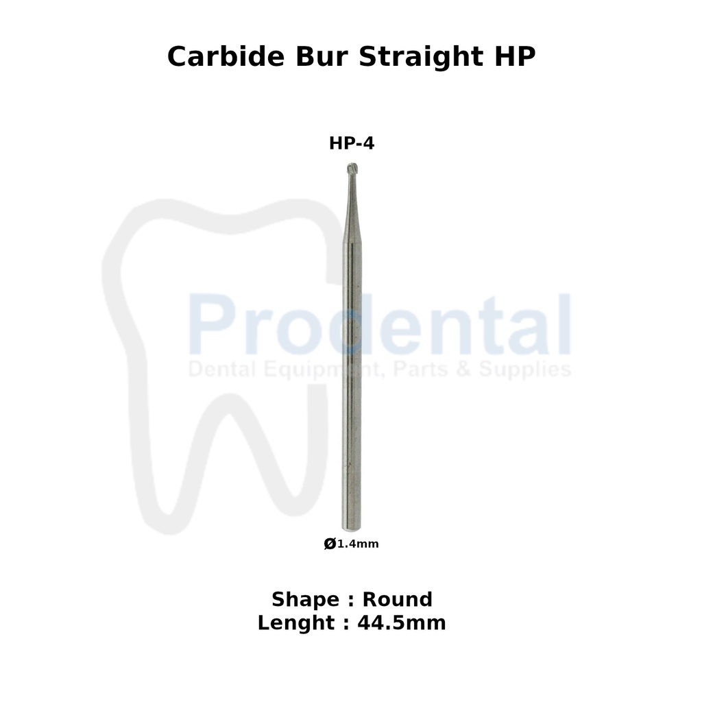 Dental surgical HP-4 bur tulang carbide tungsten round bur gigi odontek seperti SS White