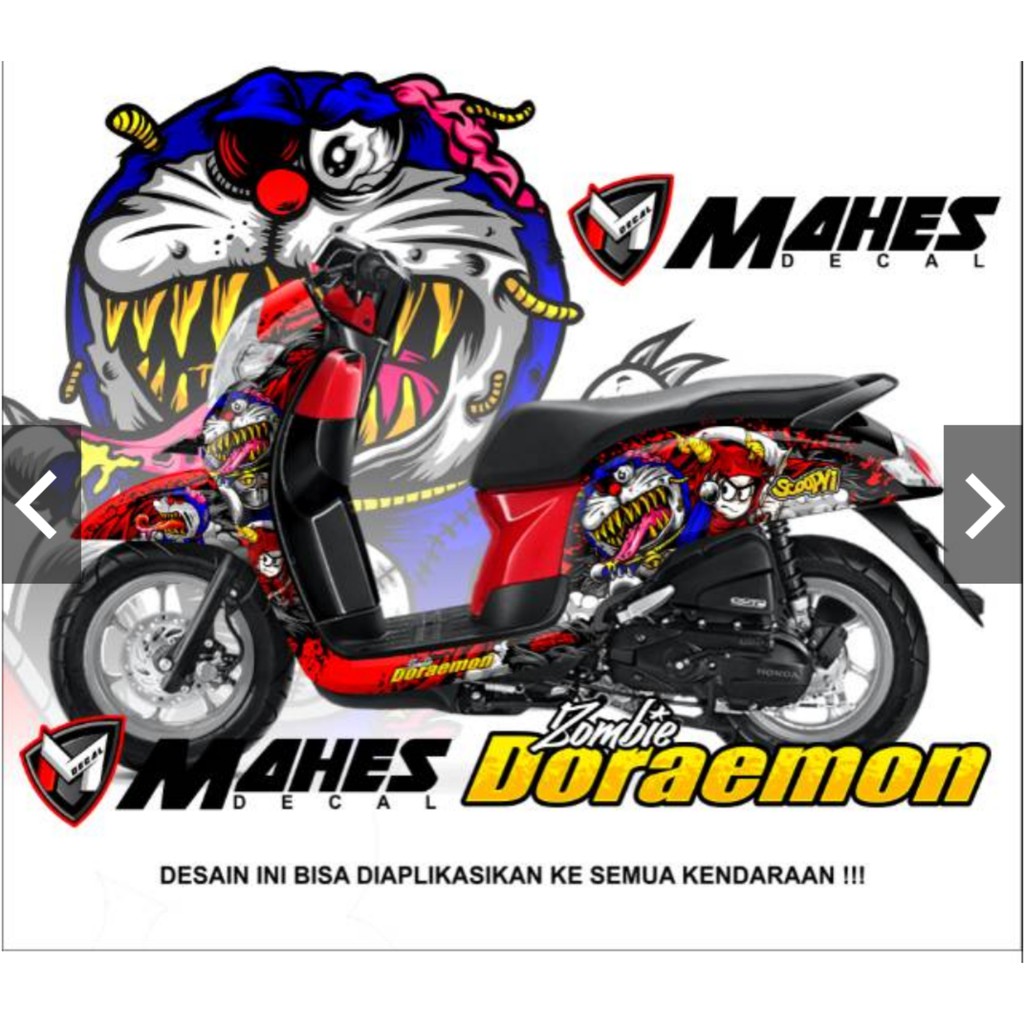 decal scoopy doraemon custom