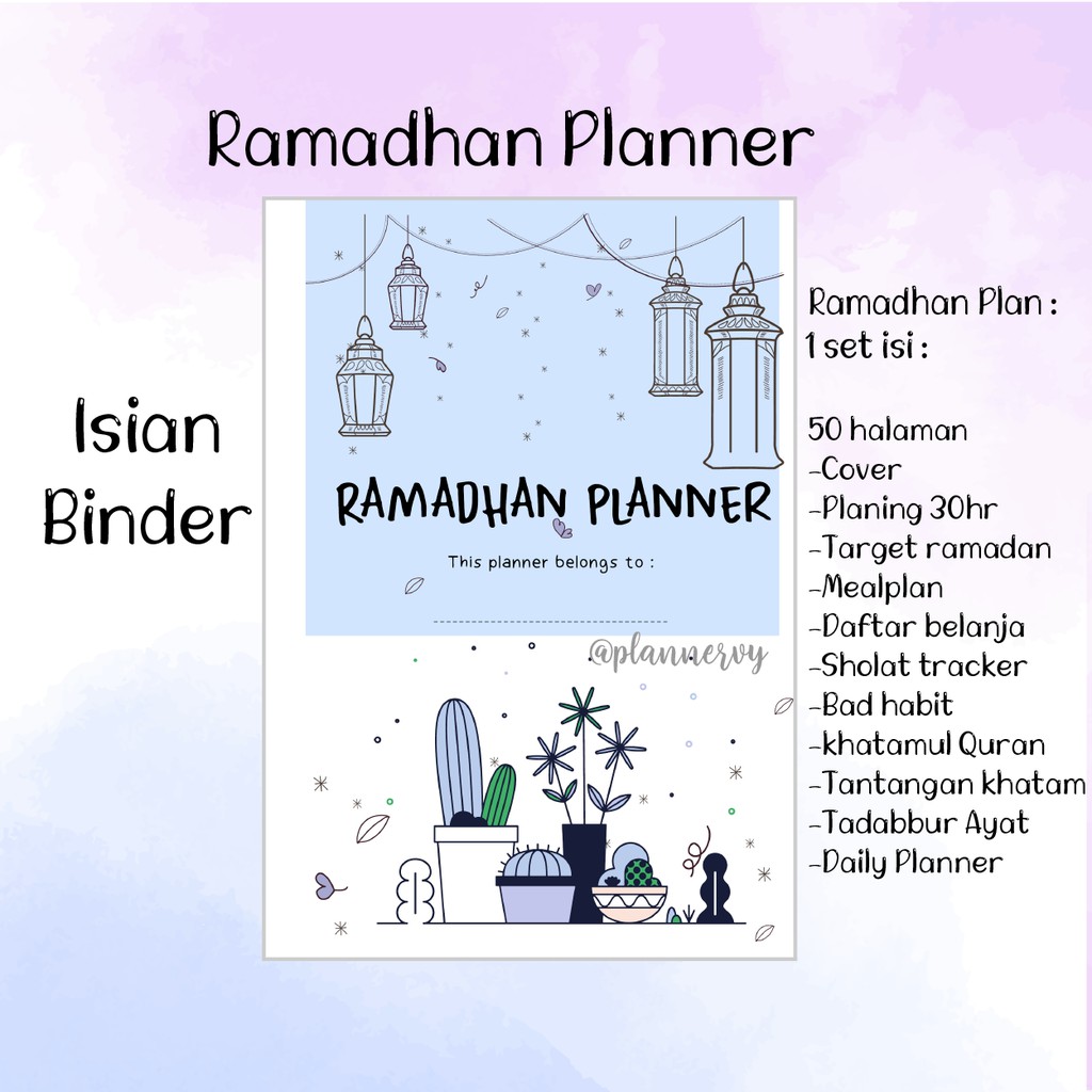 

ISLAMIC MOESLEM RAMADHAN PLANNER