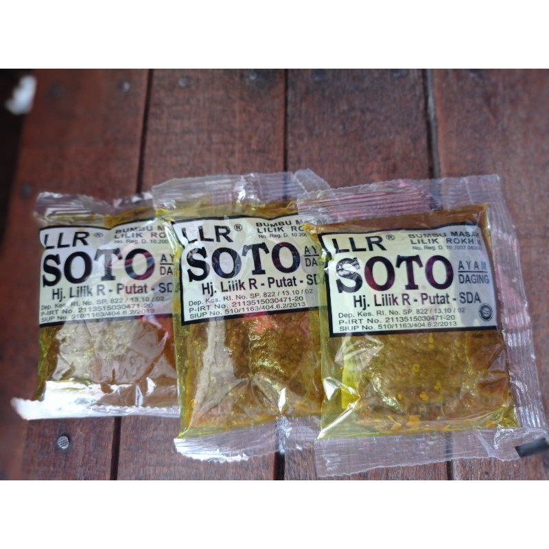 

Bumbu Soto Lilik / Bumbu Soto Ayam / Soto Daging / Bumbu Rawon / Bumbu LLR /Bumbu Instan /Bumbu Gule