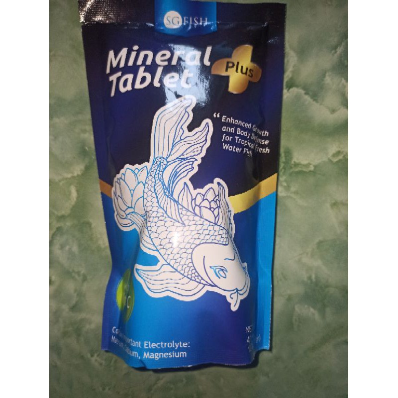 Mineral Tablet Plus Untuk Kesehatan Ikan Dengan Vitamin C SG Fish 320gr