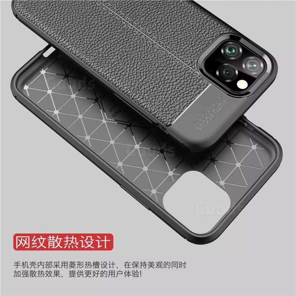 Auto Focus Xiaomi Redmi Note 10 Pro / 11 / 11s 4G / Note 11 Pro 4G 5G Leather Soft Case Auto Fokus Motif Kulit Jeruk