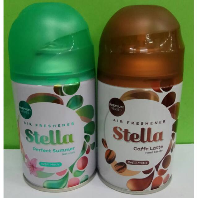 Stella matic Perfect Summer & Coffe Latte Refill 225 ml Paket Hemat (isi 2 pcs)