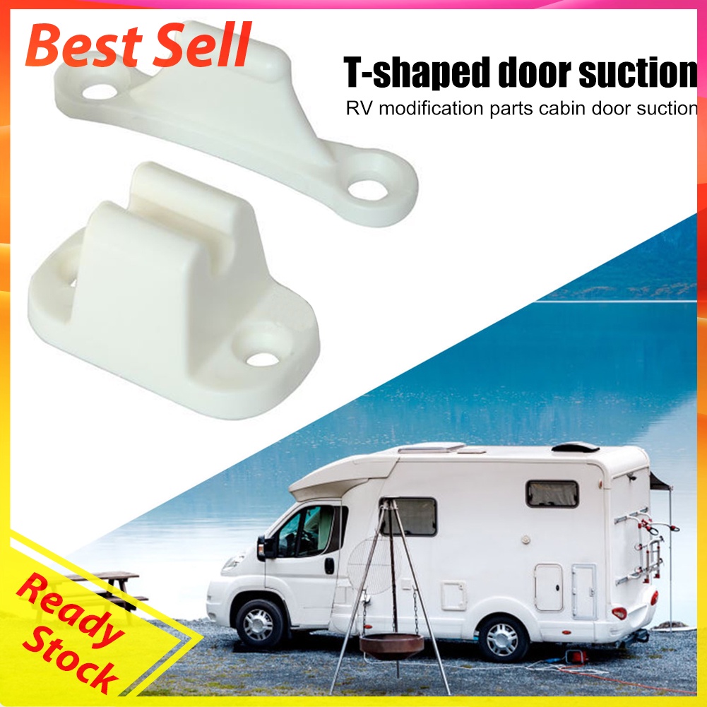 2pcs Nylon Caravan Stop Catch Retainer Holder Boat Door Lock Stopper Clip